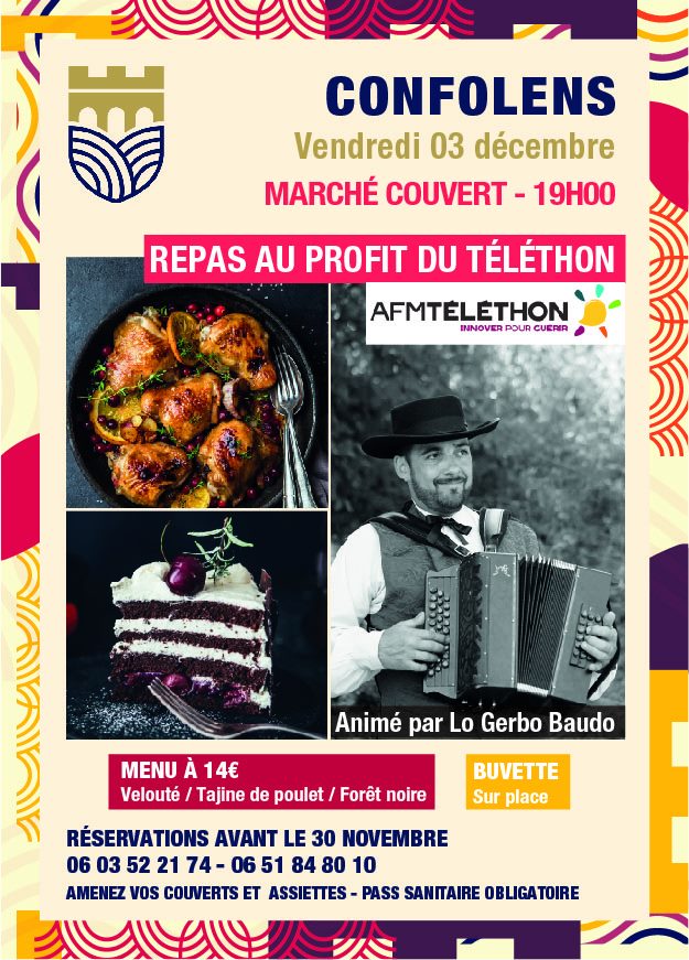 Repas au profit du Téléthon | Confolens 2021